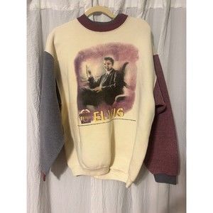 Vintage Elvis Presley 90s Large Legends And Heroes Crewneck Sweatshirt USA Made
